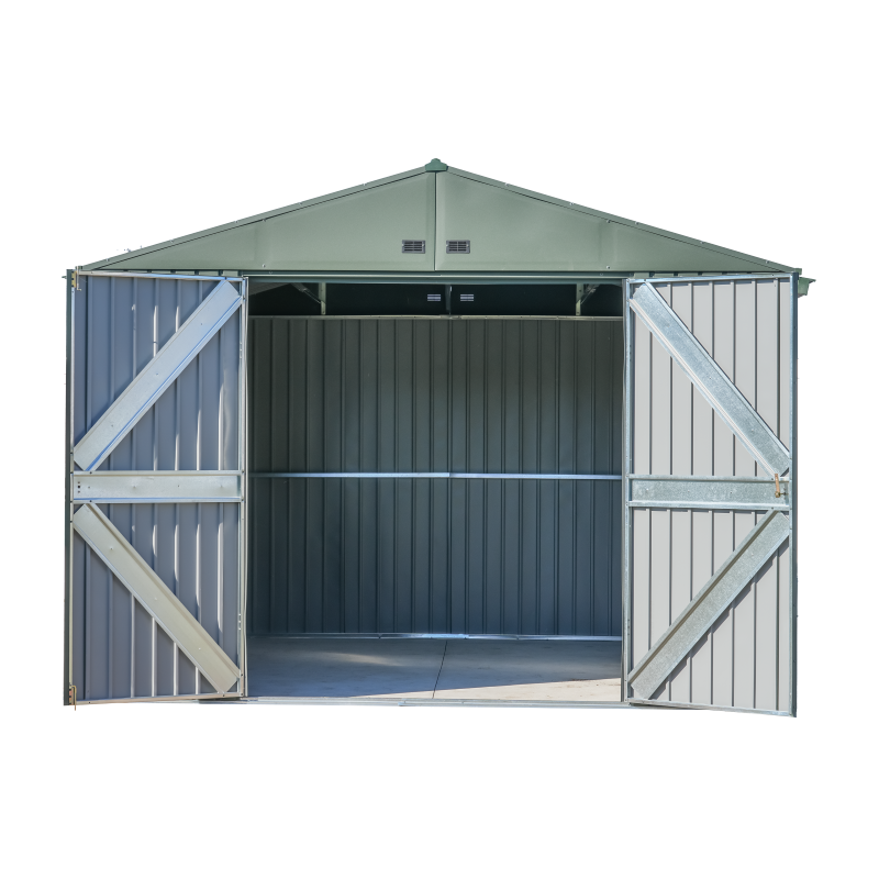 Arrow Scotts Lawn Care 10x12 Storage Shed - Green (STTEG1012)