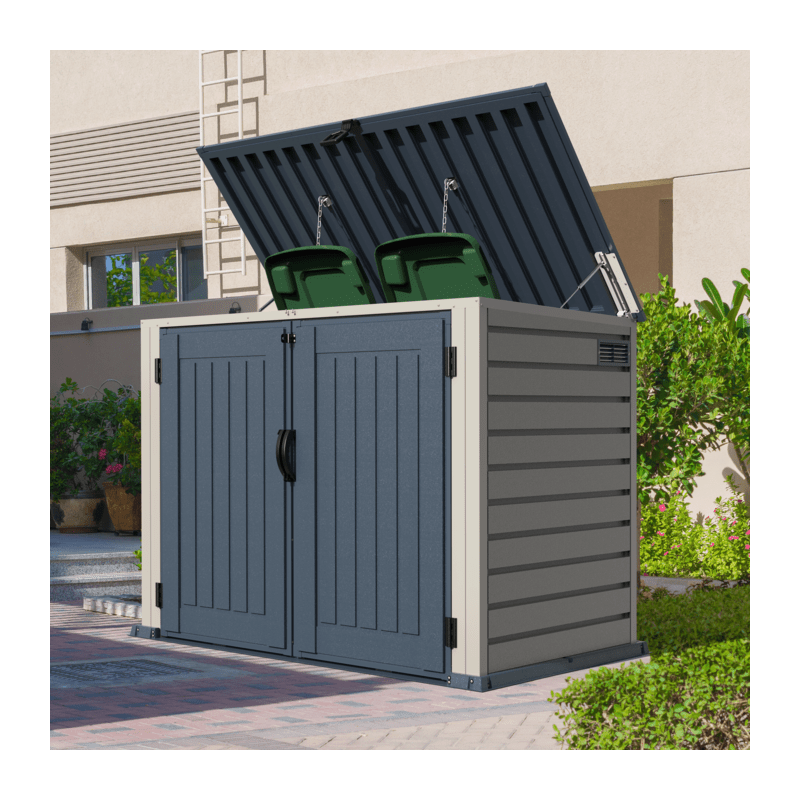 Duramax 6x3 MultiStore Vinyl Garbage Bin Shed (90225)