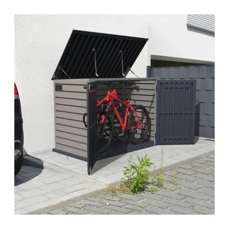 Duramax 6x3 MultiStore Vinyl Garbage Bin Shed (90225)