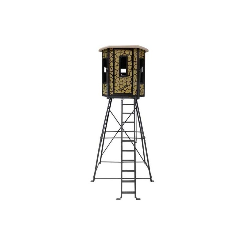 Muddy Bull Steel Box Blind With Elite 10 ft. Tower (MUD-BBBST4000-10C)