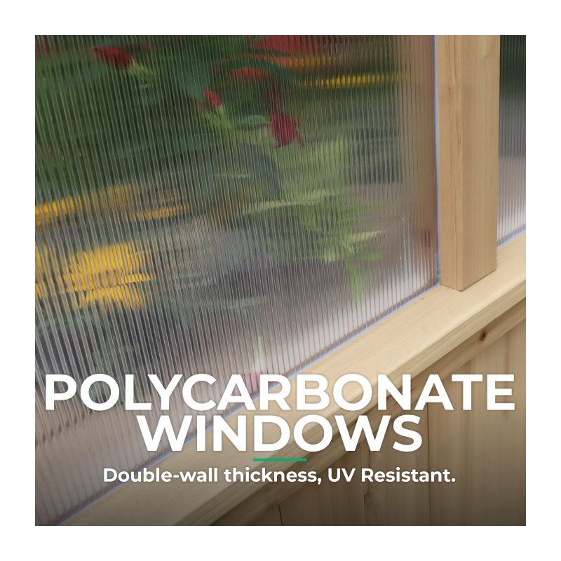 Yardistry 6.7x9.7 Meridian Greenhouse Kit (YM11950XCOM)