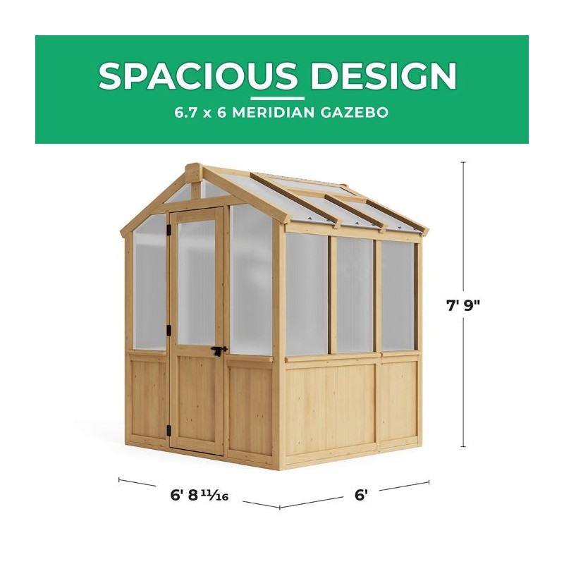 Yardistry 6.7x 6 Meridian Greenhouse Kit (YM11947COM)