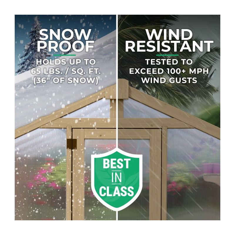 Yardistry 6.7x 6 Meridian Greenhouse Kit (YM11947COM)