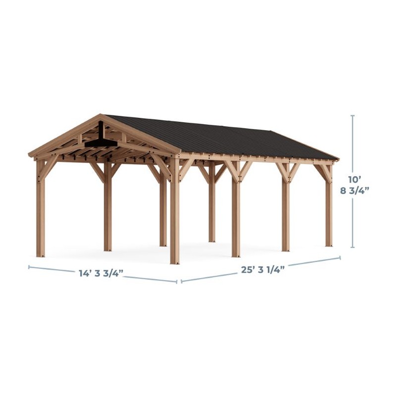 Yardistry 14x25 Multi-Purpose Shade Structure Kit (YM12870COM)