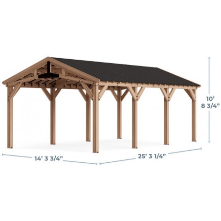 Yardistry 14x25 Multi-Purpose Shade Structure Kit (YM12870COM)