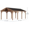 Yardistry 14x25 Multi-Purpose Shade Structure Kit (YM12870COM)