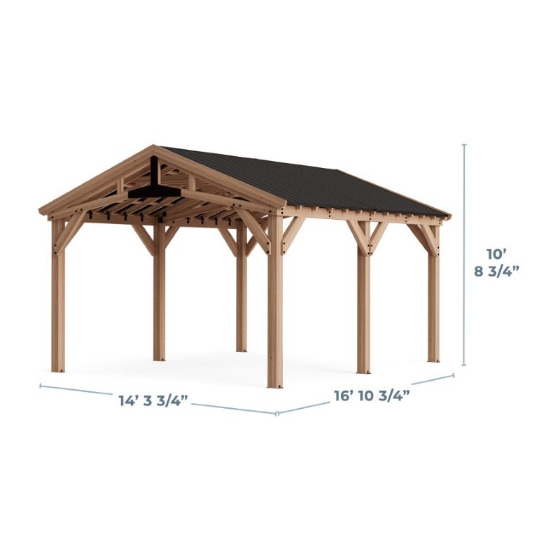 Yardistry 14x17 Multi-Purpose Shade Structure Kit (YM12869)