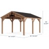 Yardistry 14x17 Multi-Purpose Shade Structure Kit (YM12869COM)