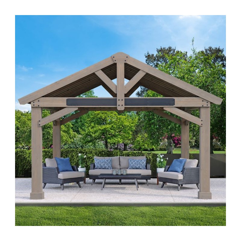 Yardistry 16x14 Timber Frame Pavilion Kit (YM12904COM)