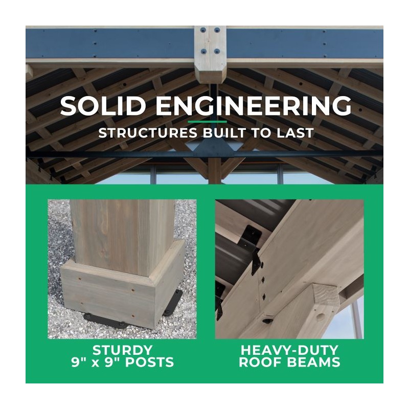 Yardistry 16x14 Timber Frame Pavilion Kit (YM12904)