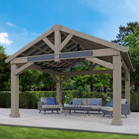 Yardistry 16x14 Timber Frame Pavilion Kit (YM12904COM)