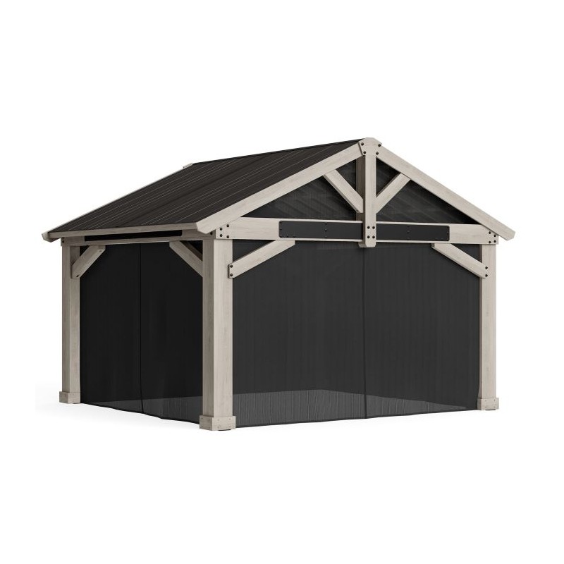 Yardistry 16x14 Timber Frame Pavilion Mosquito Mesh Kit (YM12928)