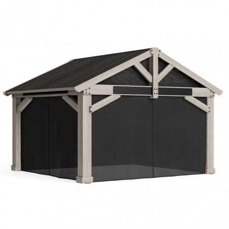 Yardistry 16x14 Timber Frame Pavilion Mosquito Mesh Kit (YM12928COM)