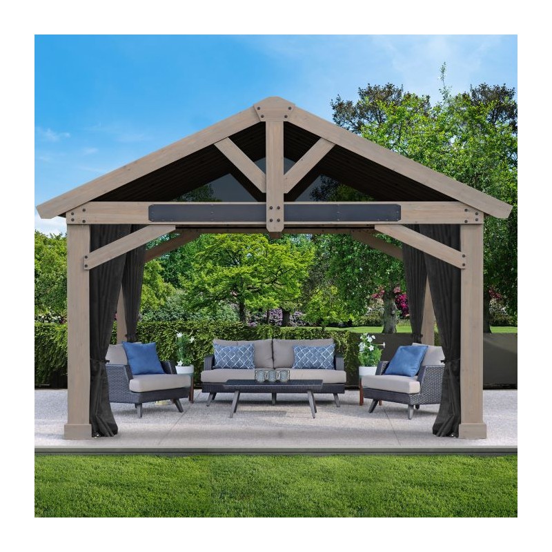 Yardistry 16x14 Timber Frame Pavilion Mosquito Mesh Kit (YM12928)
