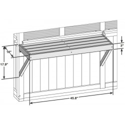 Yardistry Meridian Greenhouse Workstation (YM11816COM)
