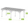 Yardistry 12x24 Pergola Kit (YM12778COM)