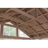 Yardistry 14 x 12 Wood Pavilion Kit with Aluminum Roof (YM12949COM)