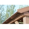 Yardistry 14 x 12 Wood Pavilion Kit with Aluminum Roof (YM12949COM)