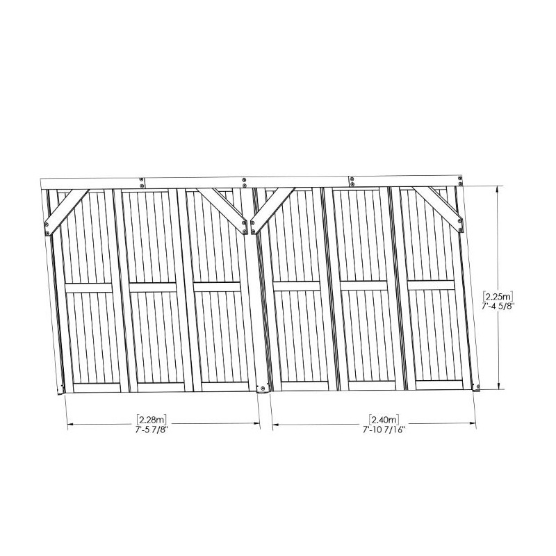 Yardistry Privacy Wall for Multi-Purpose Shade Structure (YM12728COM)
