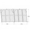 Yardistry Privacy Wall for Multi-Purpose Shade Structure (YM12728COM)