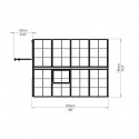 Palram 6x8 Snap & Grow Hobby Greenhouse Kit - Silver (HG6008)