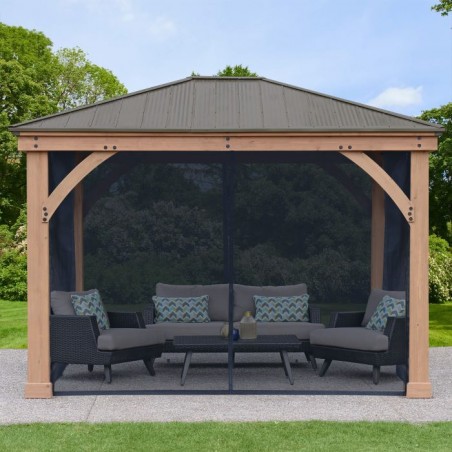 Yardistry 12x10 Gazebo Mesh Kit (YM12938) Yardistry 12x10 Gazebo Mesh Kit (YM12938)