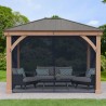 Yardistry 12x10 Gazebo Mesh Kit (YM12938) Yardistry 12x10 Gazebo Mesh Kit (YM12938)