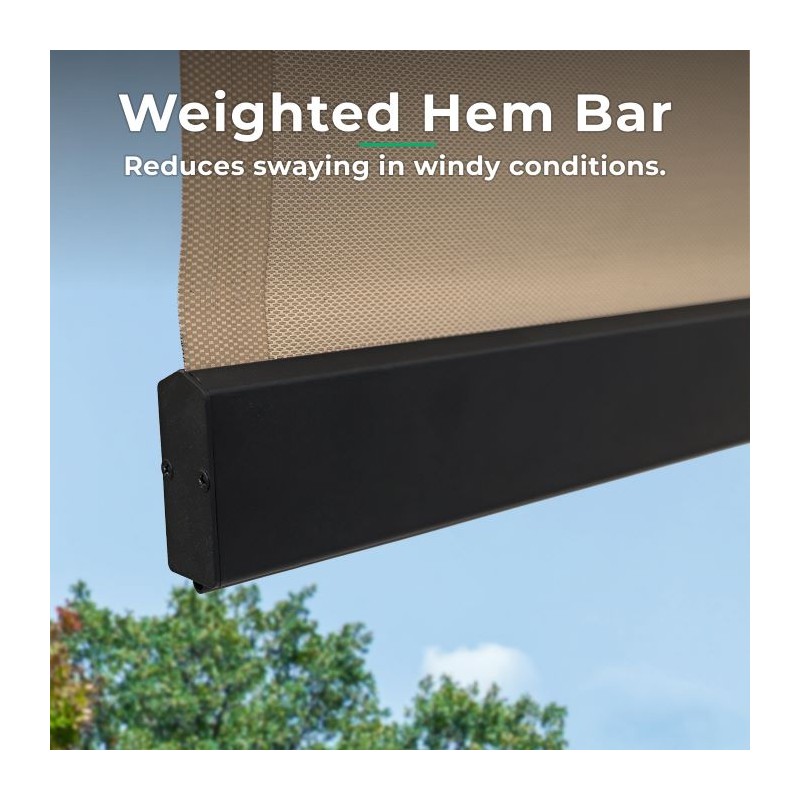 Yardistry 7.5 x 7.5 Outdoor Roller Shade (YM12727COM)