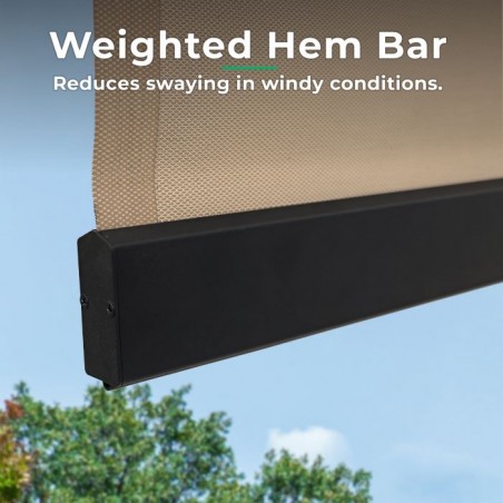 Yardistry 7.5 x 7.5 Outdoor Roller Shade (YM12727COM)