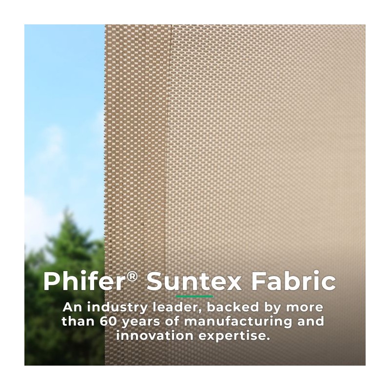 Yardistry 7.5 x 7.5 Outdoor Roller Shade (YM12727COM)