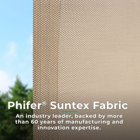 Yardistry 7.5 x 7.5 Outdoor Roller Shade (YM12727COM)