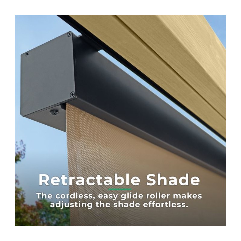 Yardistry 7.5 x 7.5 Outdoor Roller Shade (YM12727)