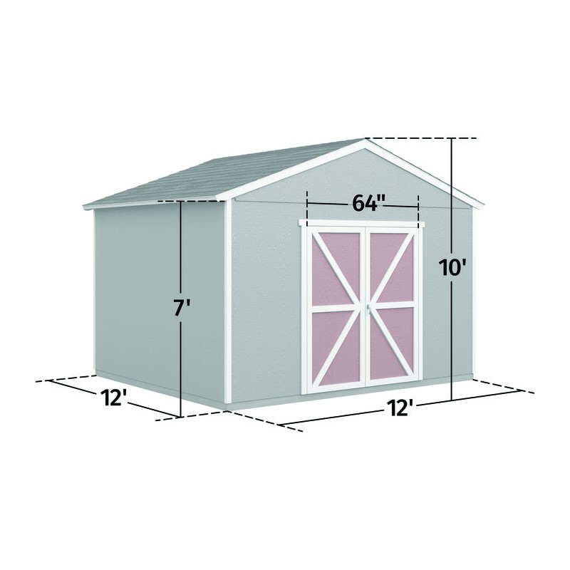 Handy Home  Astoria 12x12 Wood Storage Shed Kit (19413-9)
