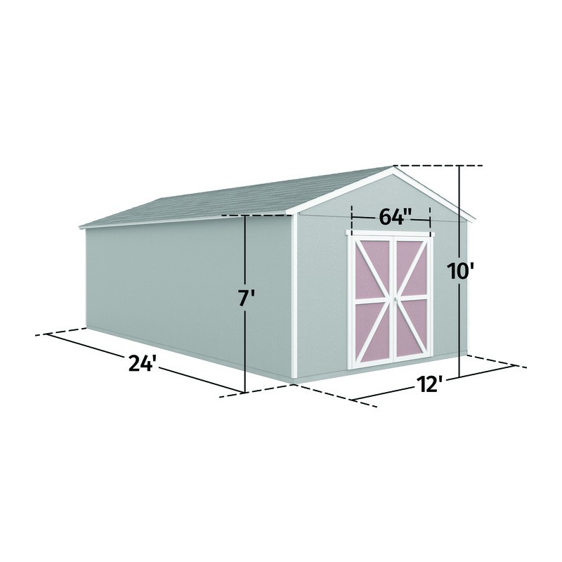 Handy Home Astoria 12x24 Wood Storage Shed Kit w/ Floor (19423-8)