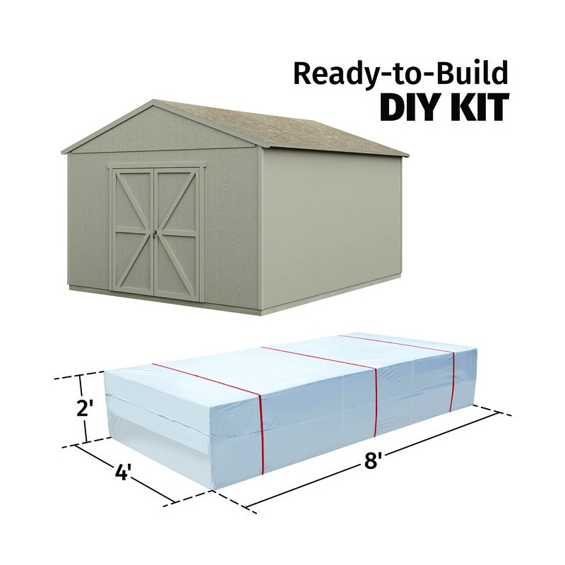 Handy Home Astoria 12x24 Wood Storage Shed Kit w/ Floor (19423-8)