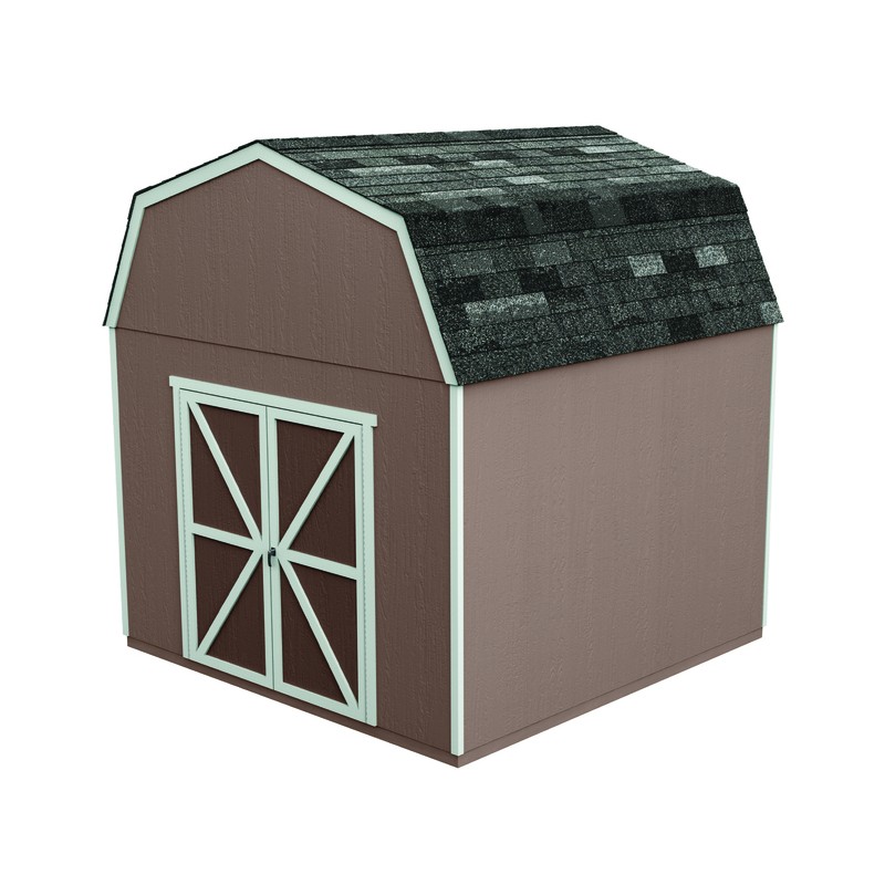 Handy Home Braymore 10x10 Wood Storage Shed Kit (19449-8)