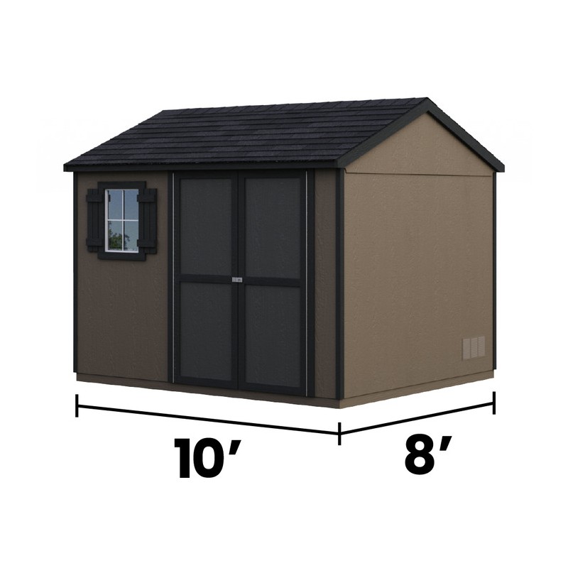 Handy Home Avondale 10x8 Wood Storage Shed Kit with Floor (18242-6)