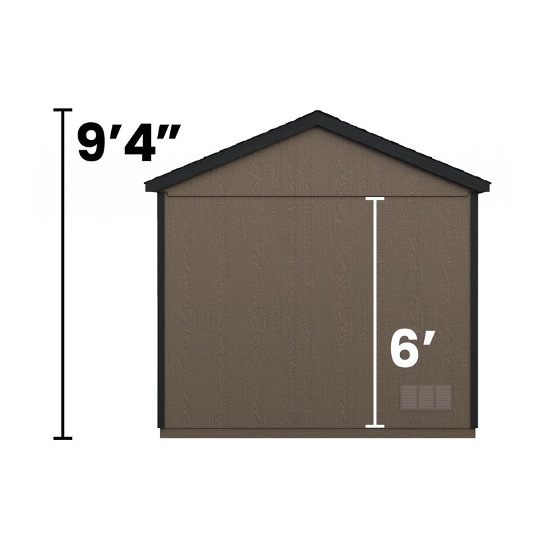 Handy Home Avondale 10x8 Wood Storage Shed Kit with Floor (18242-6)