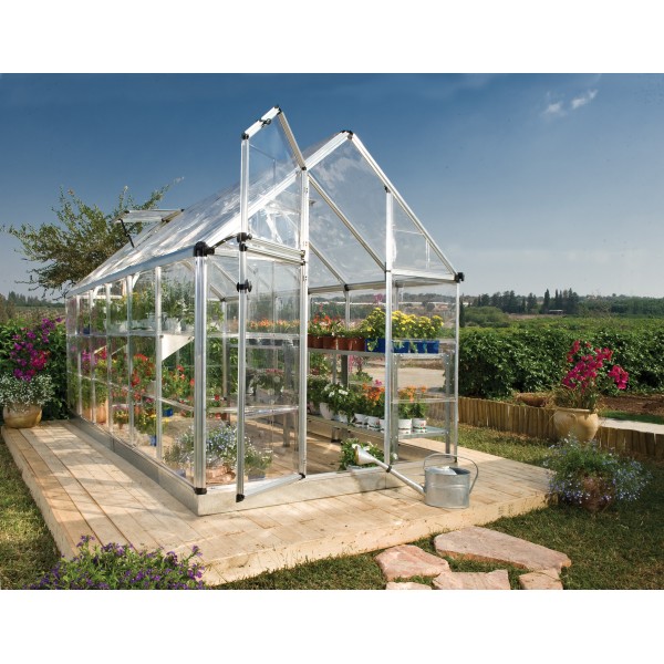 rion 6x12 sun room 2 - greenhouse kit - white hg7512