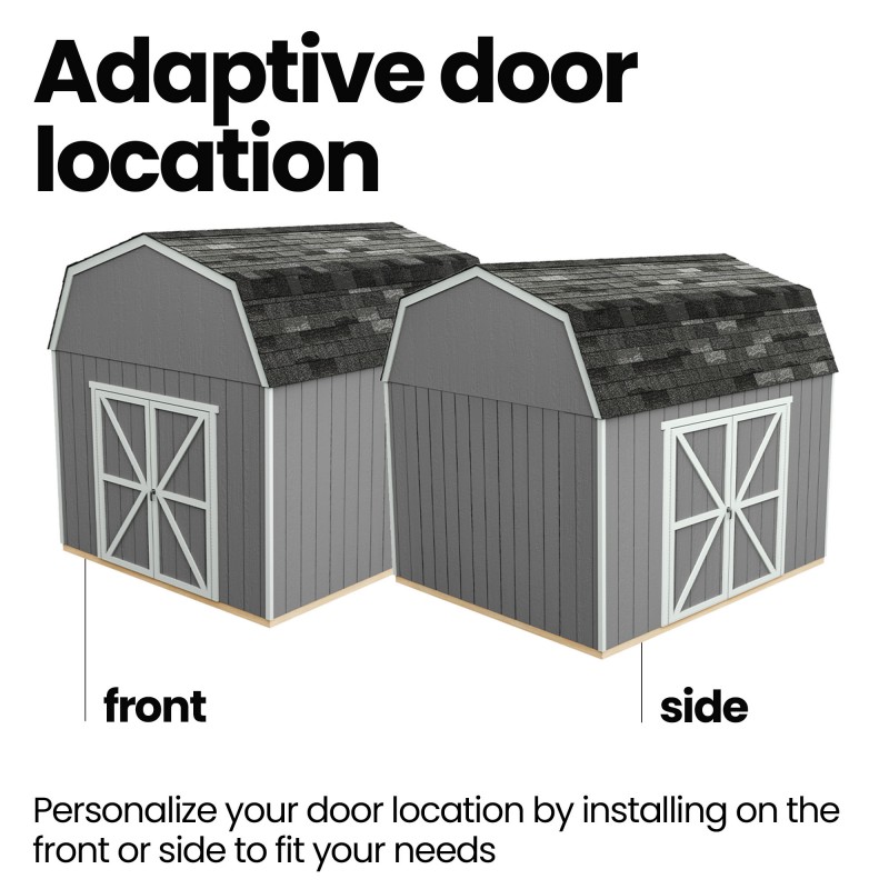 Handy Home Briarwood 10x8 Wood Storage Shed Kit (19351-4)