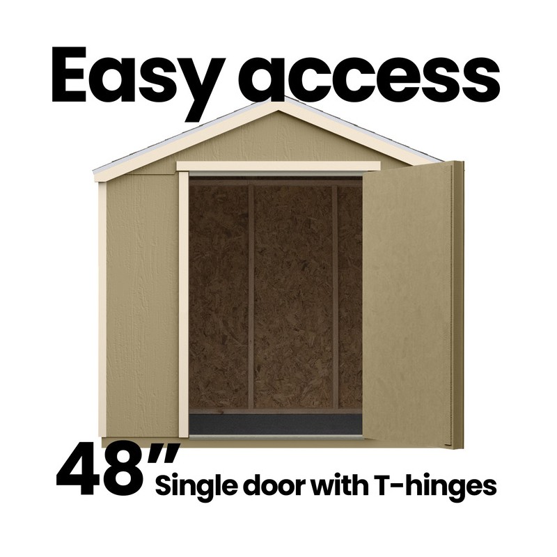 Handy Home 8x12 Madera Wood Storage Shed Kit w/ Floor (19776-5)