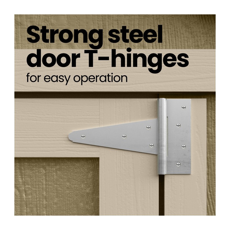 Handy Home 8x12 Madera Wood Storage Shed Kit w/ Floor (19776-5)