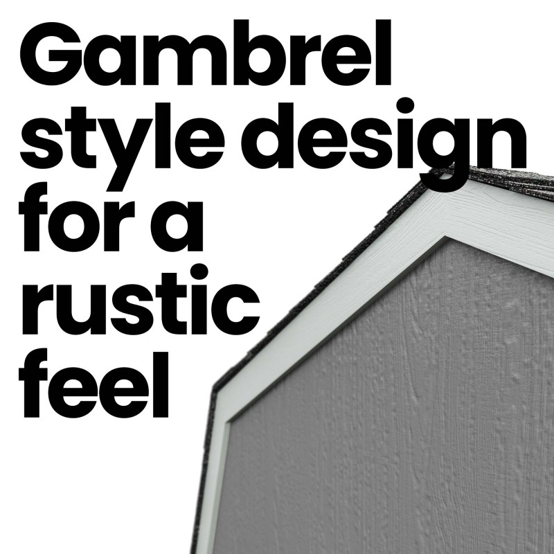 Handy Home Briarwood 10x8 Wood Storage Shed Kit  w/ Floor (19352-1)