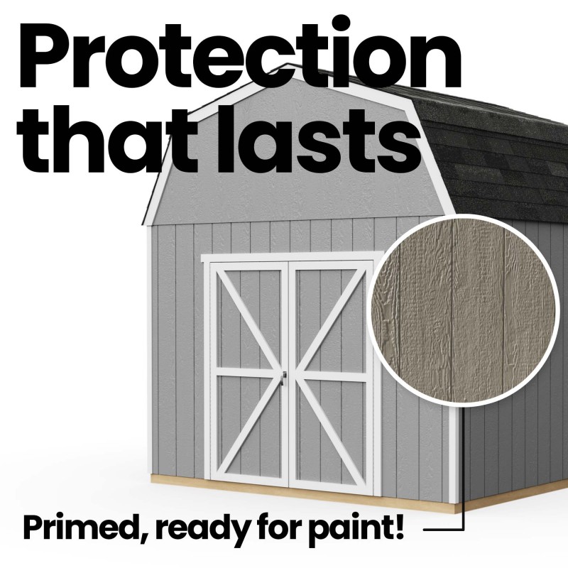 Handy Home Briarwood 10x8 Wood Storage Shed Kit  w/ Floor (19352-1)