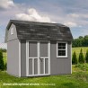 Handy Home Briarwood 10x8 Wood Storage Shed Kit  w/ Floor (19352-1)
