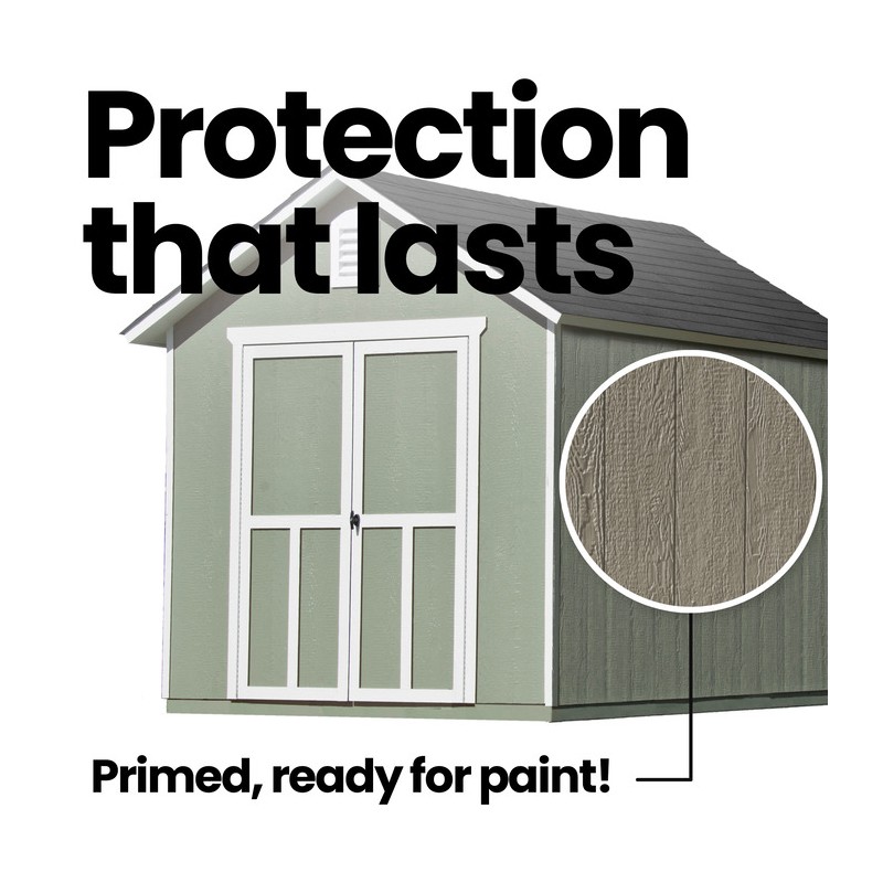 Handy Home Meridian 8x10 Wood Storage Shed Kit  (19347-7)
