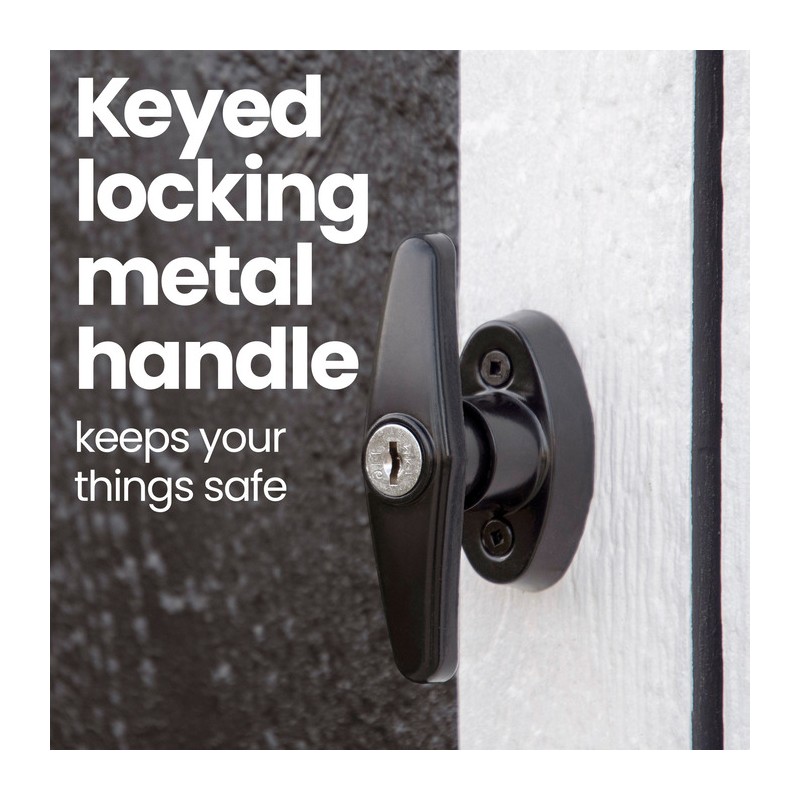 Handy Home Meridian 8x10 Wood Storage Shed Kit w/ Floor (19348-4)