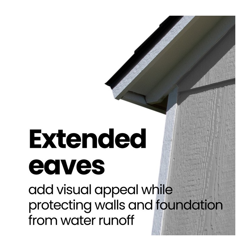 Handy Home Meridian 8x10 Wood Storage Shed Kit w/ Floor (19348-4)