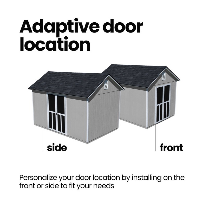 Handy Home Meridian 8x12 Wood Storage Shed Kit (19349-1)