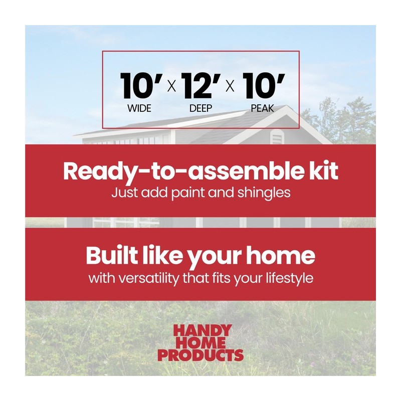 Handy Home Windemere 10x12 Storage Shed (19481-8)